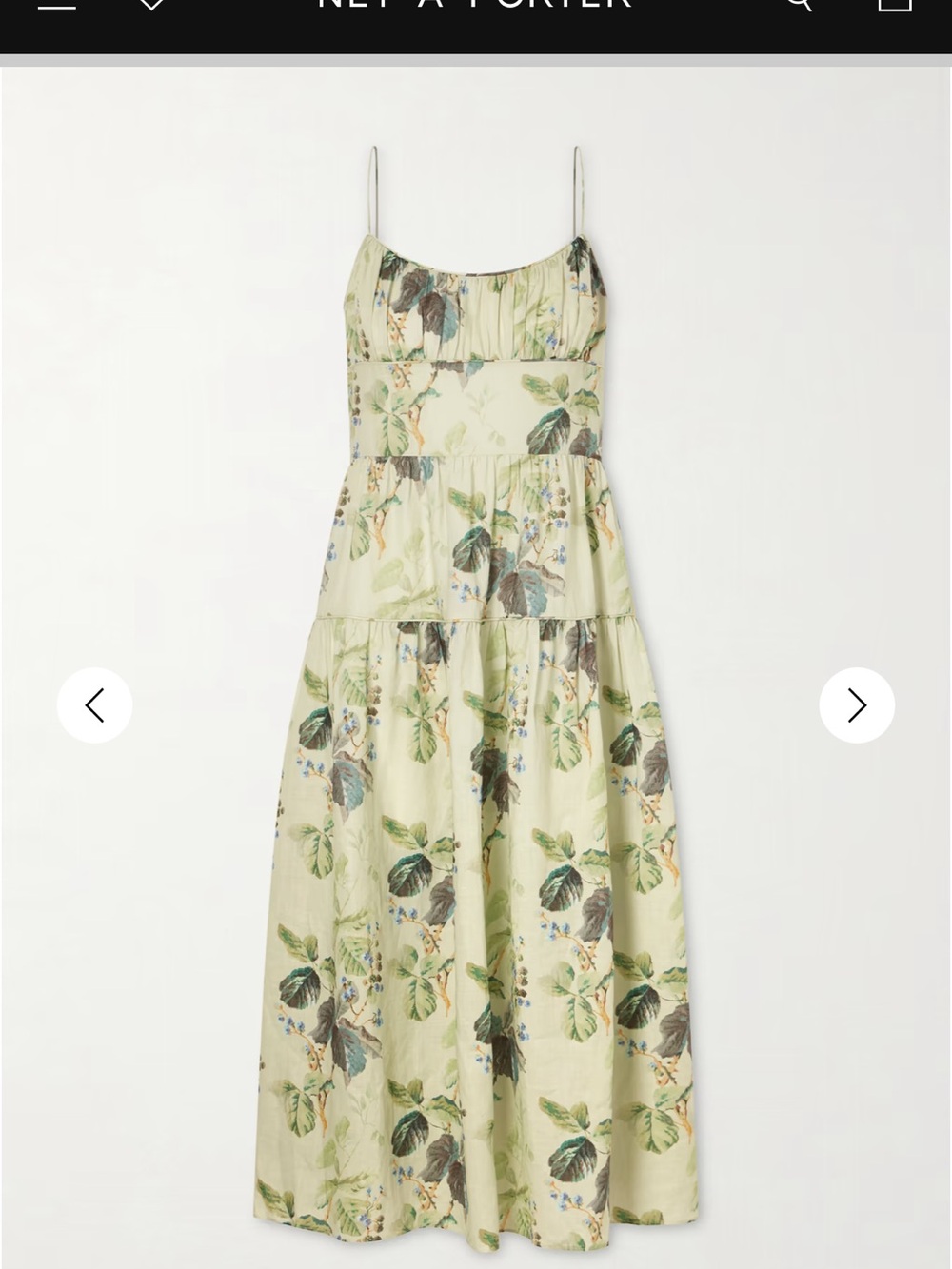Doen benoid green floral dress